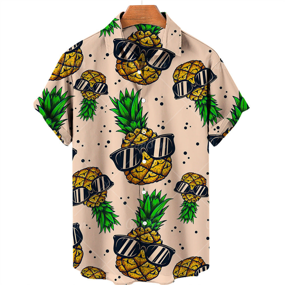 Fruit-Print Hawaiian Shirt – Lightweight & Breathable - The Dock Drop