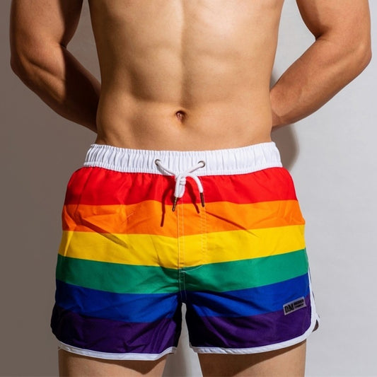 PrideWave™ Men’s Rainbow Swim Trunks