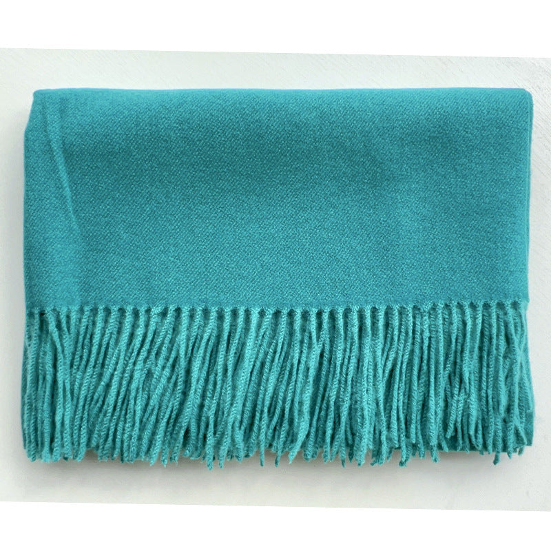 Soft Cashmere-Blend Scarf – Elegant Travel Essential - The Dock Drop