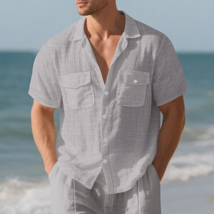 BreezeBay Men’s Casual Holiday Shirt - The Dock Drop
