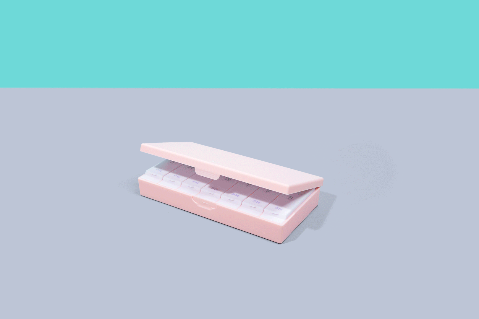 Blush Pink AM/PM Pill Box - The Dock Drop