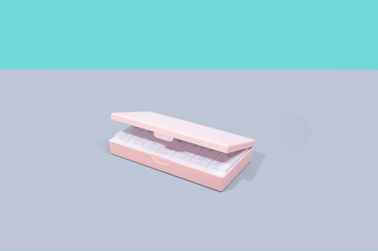 Blush Pink AM/PM Pill Box - The Dock Drop