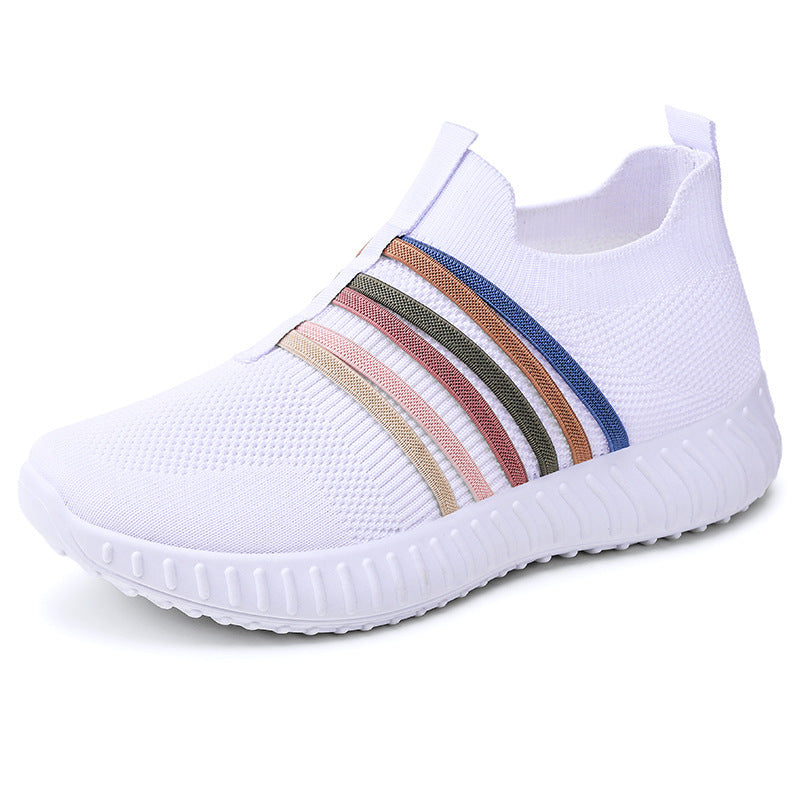 Women’s & Teens’ Casual Slip-On Sneakers – Breathable Mesh, Soft Sole