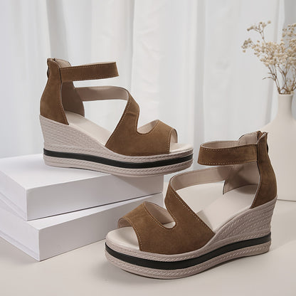 Women’s Wedge Sandals with Zipper