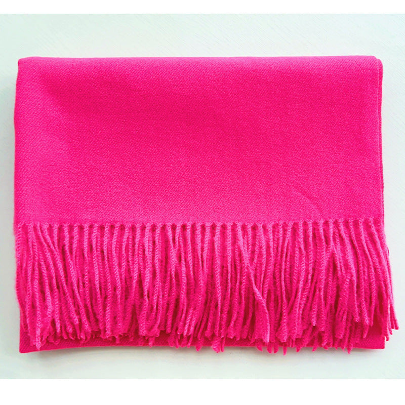 Soft Cashmere-Blend Scarf – Elegant Travel Essential - The Dock Drop