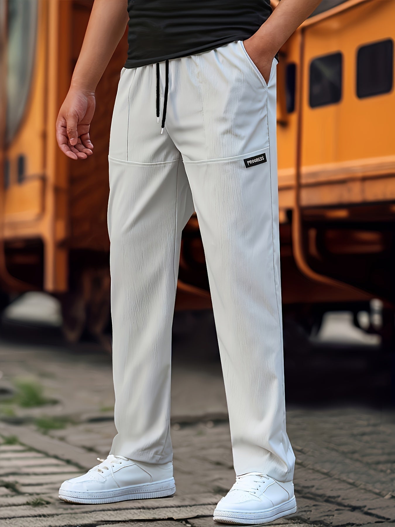 HarborEase™ Men’s Drawstring Casual Pants – Lightweight, All-Day Comfort - The Dock Drop