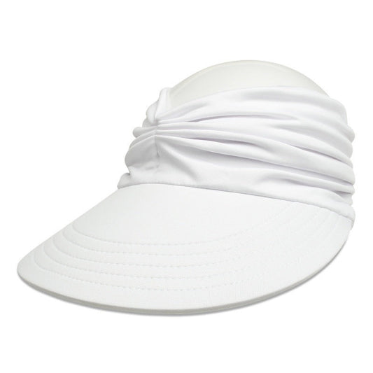Women’s Wide Brim Sun Visor – Packable, Breathable Beach Hat - The Dock Drop
