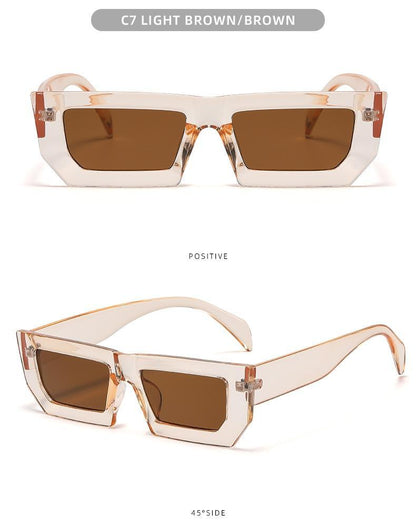 Classic Retro Rectangular Shape Sunglasses for Women