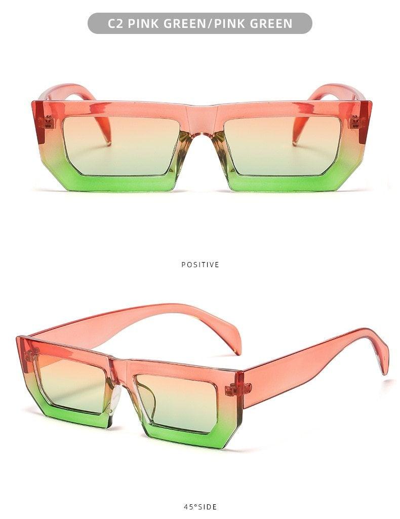 Classic Retro Rectangular Shape Sunglasses for Women
