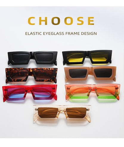 Classic Retro Rectangular Shape Sunglasses for Women