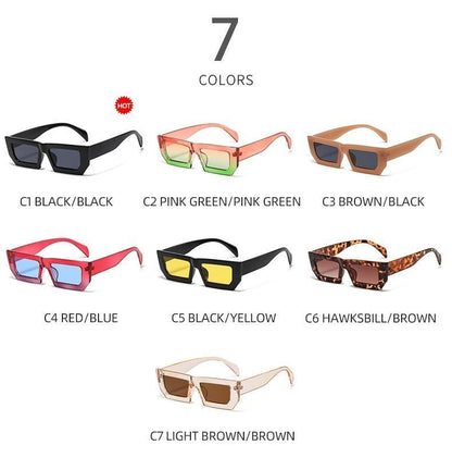 Classic Retro Rectangular Shape Sunglasses for Women