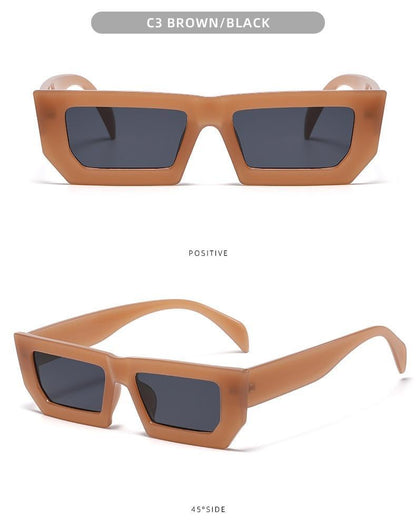 Classic Retro Rectangular Shape Sunglasses for Women
