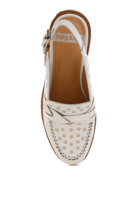 Remykin Braided Penny Strap Loafers – Black – US-10 / UK-8 / EU-41