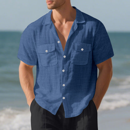 BreezeBay Men’s Casual Holiday Shirt - The Dock Drop