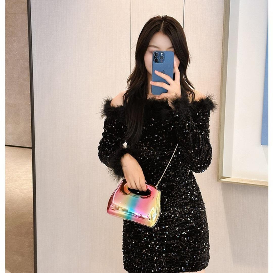 Acrylic clutch bag