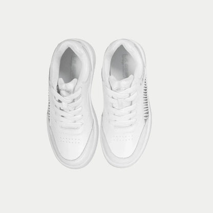 LA Gear Kids Flame Lowtop | White