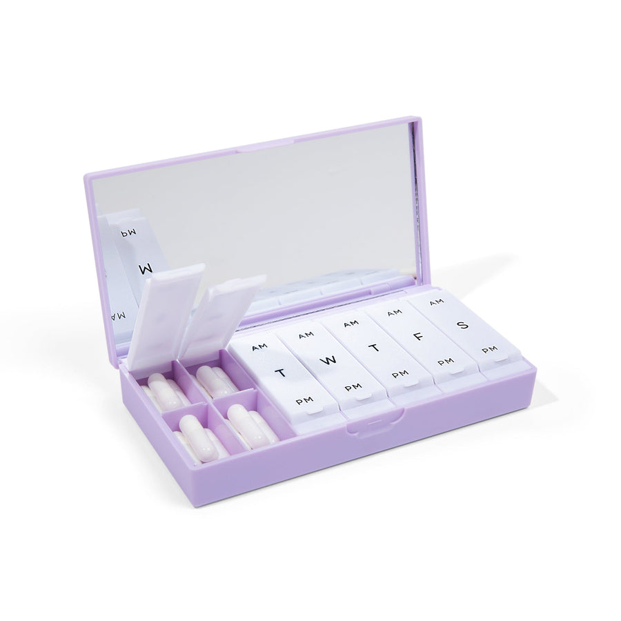 Lilac AM/PM Pill Box - The Dock Drop