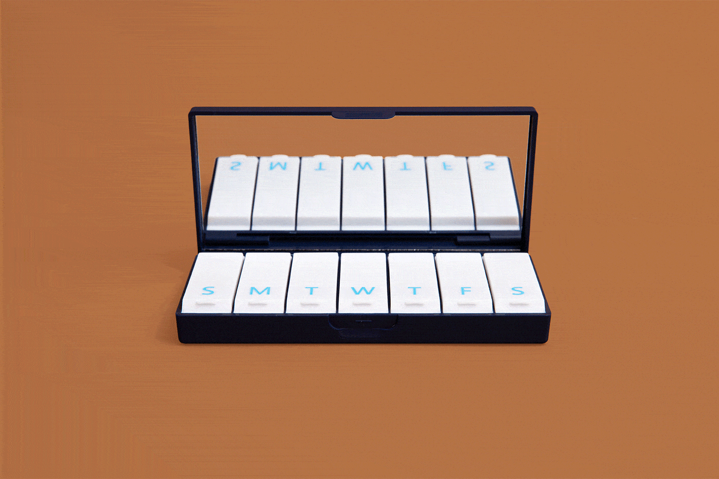 Navy Blue Pill Box - The Dock Drop