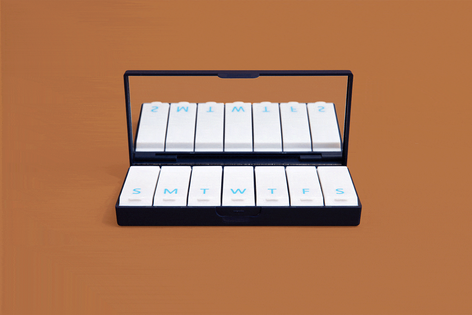 Navy Blue Pill Box - The Dock Drop