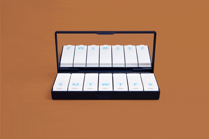 Navy Blue Pill Box - The Dock Drop