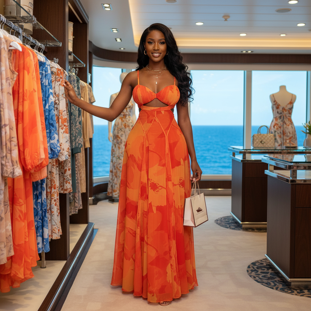 Women’s Floral Maxi Dress – Backless Spaghetti Strap Swing Dress