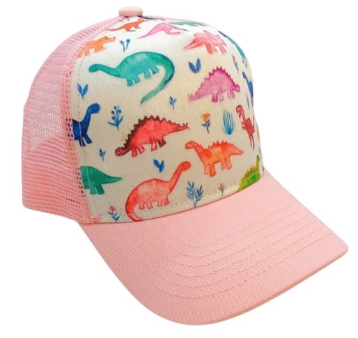 Pink Dinosaur Trucker Hat - The Dock Drop