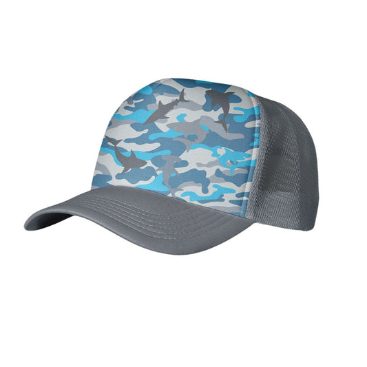 Shark Camo Toddler Trucker Hat - The Dock Drop