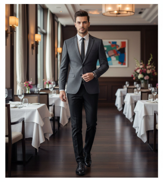 Men’s Modern Slim-Fit Blazer – Formal, Travel-Ready & Cruise-Sharp