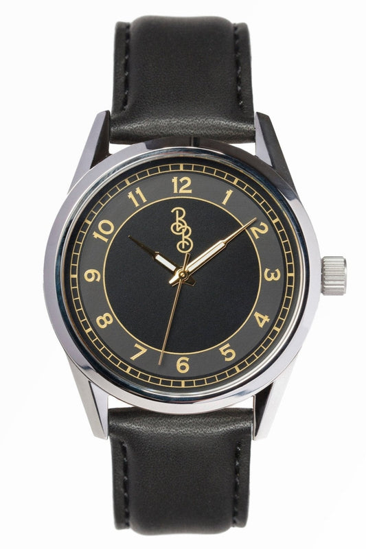 Black and Gold Classic Watch - The Dock Drop
