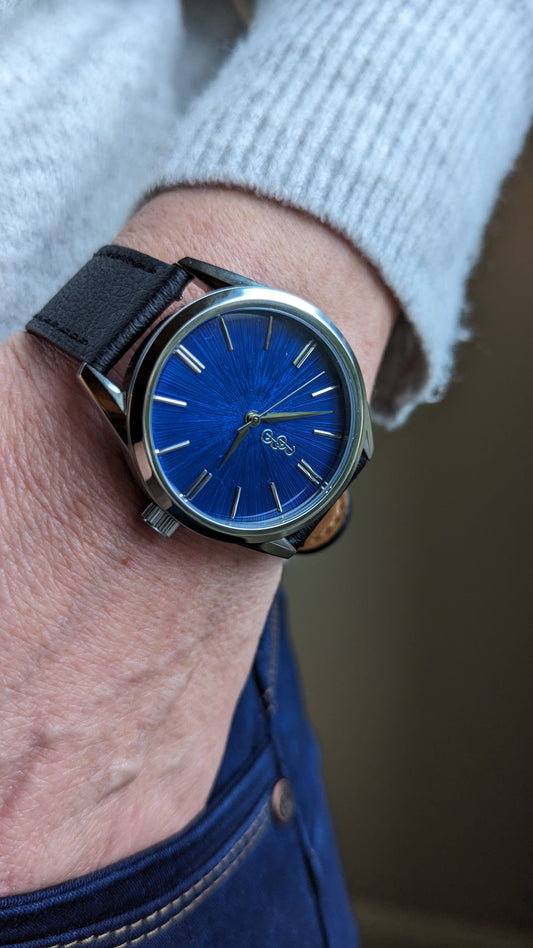Blue Sunburst Watch - The Dock Drop
