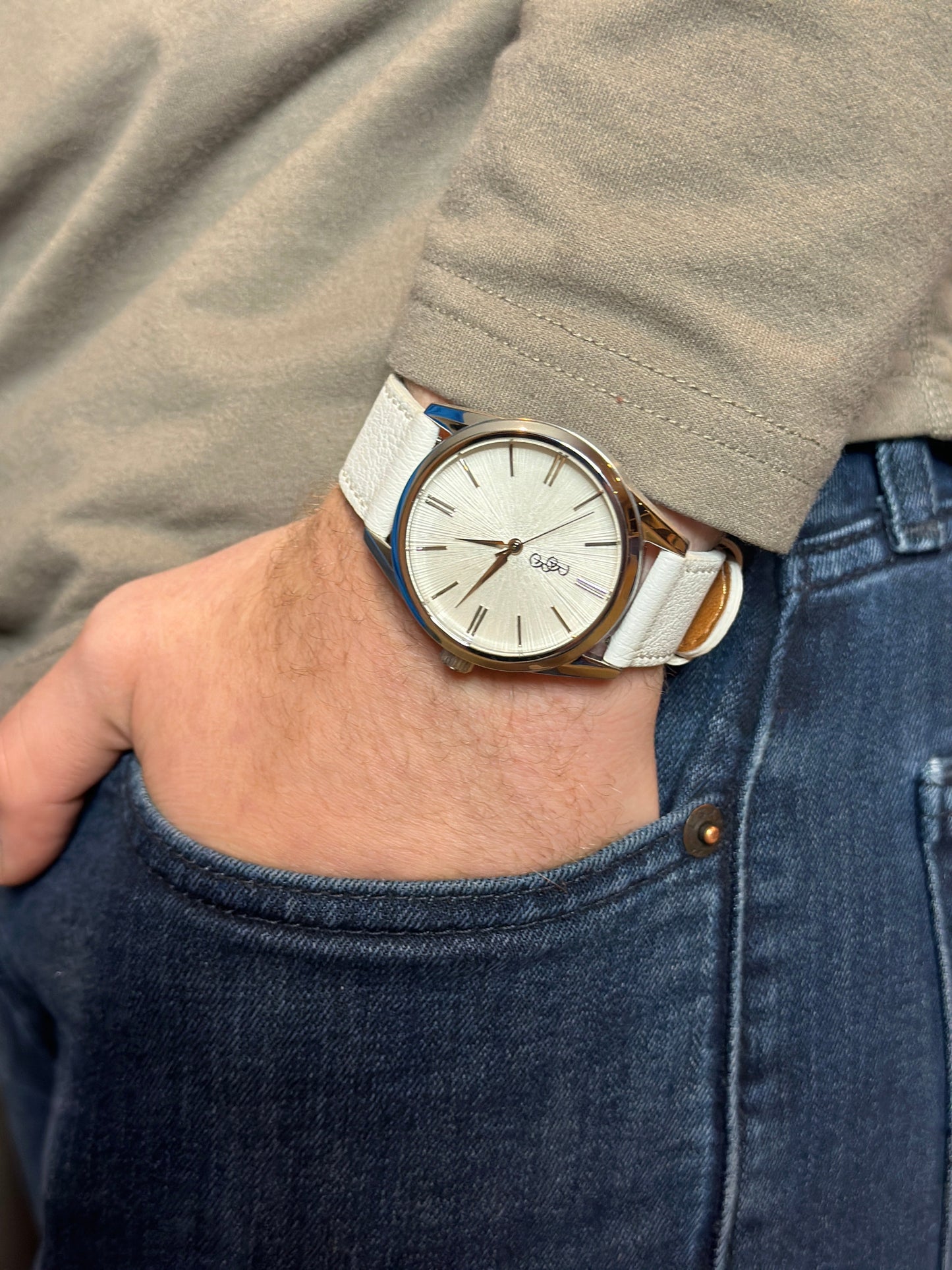 White Sunburst Watch - The Dock Drop