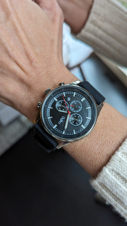 Black Sport Chronograph - The Dock Drop