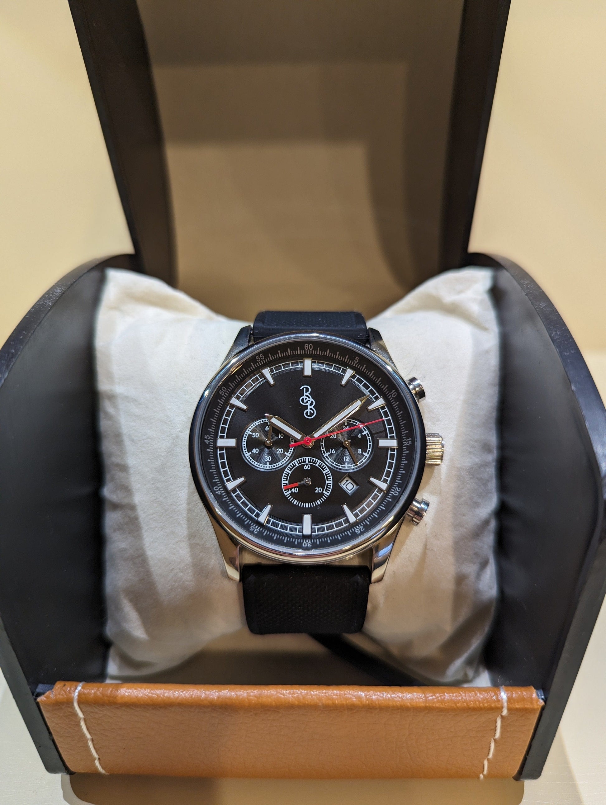 Black Sport Chronograph - The Dock Drop