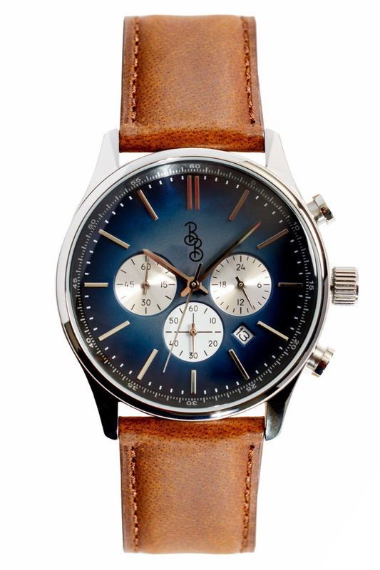 Blue Retro Chronograph - The Dock Drop