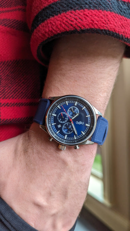 Blue Sport Chronograph - The Dock Drop