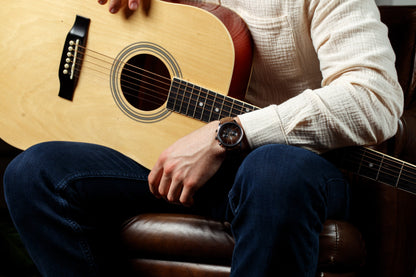 Brown Retro Chronograph - The Dock Drop