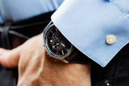 Gray Retro Chronograph - The Dock Drop