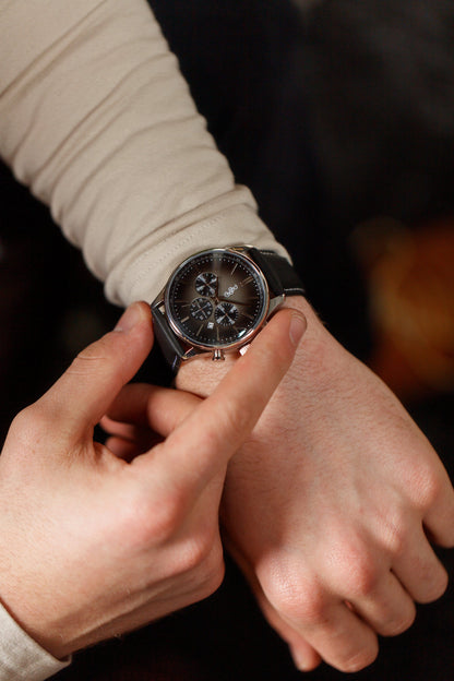 Gray Retro Chronograph - The Dock Drop