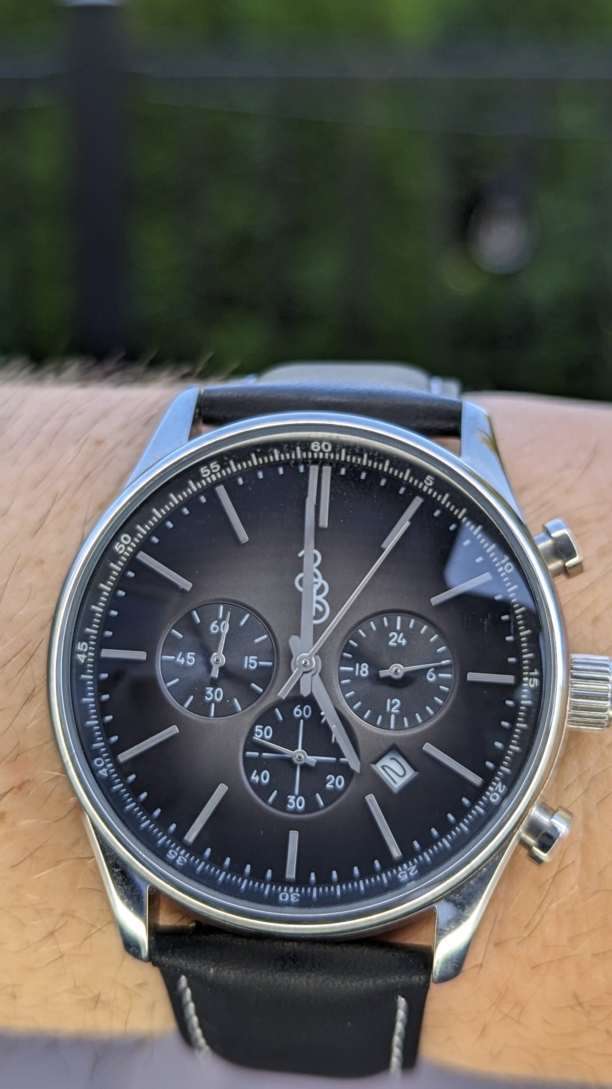 Gray Retro Chronograph - The Dock Drop