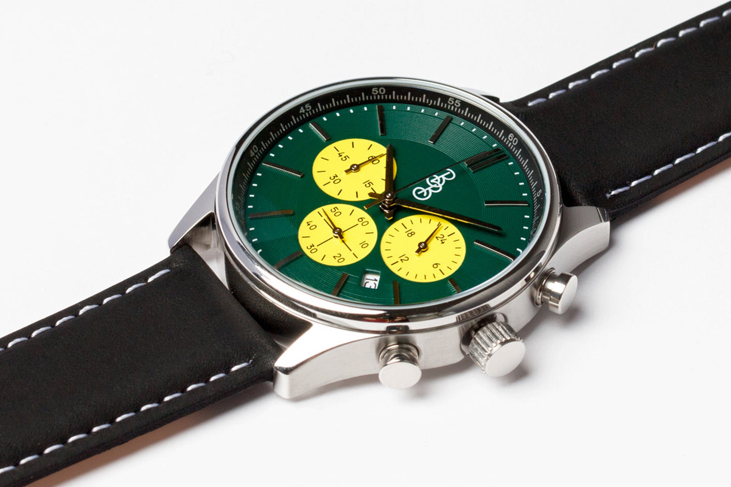 Green and Yellow Chronograph - The Dock Drop
