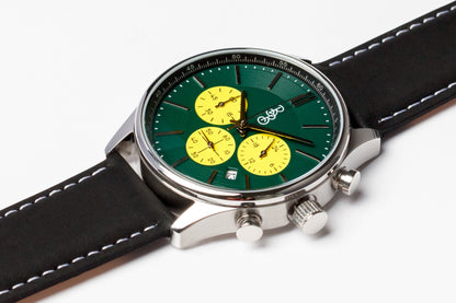 Green and Yellow Chronograph - The Dock Drop