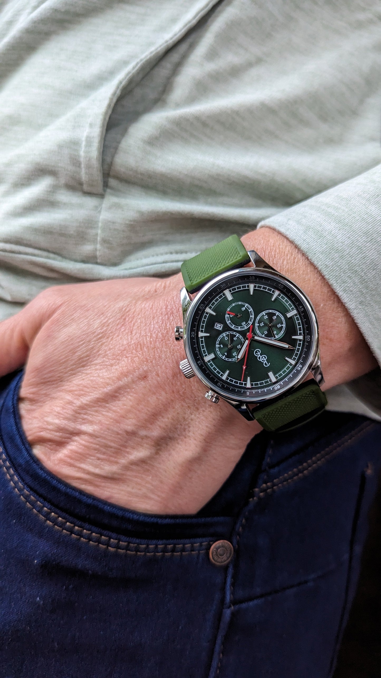 Green Sport Chronograph - The Dock Drop