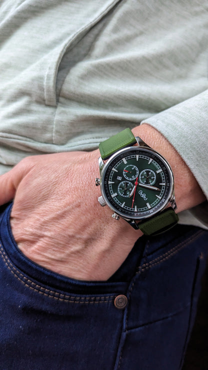 Green Sport Chronograph - The Dock Drop
