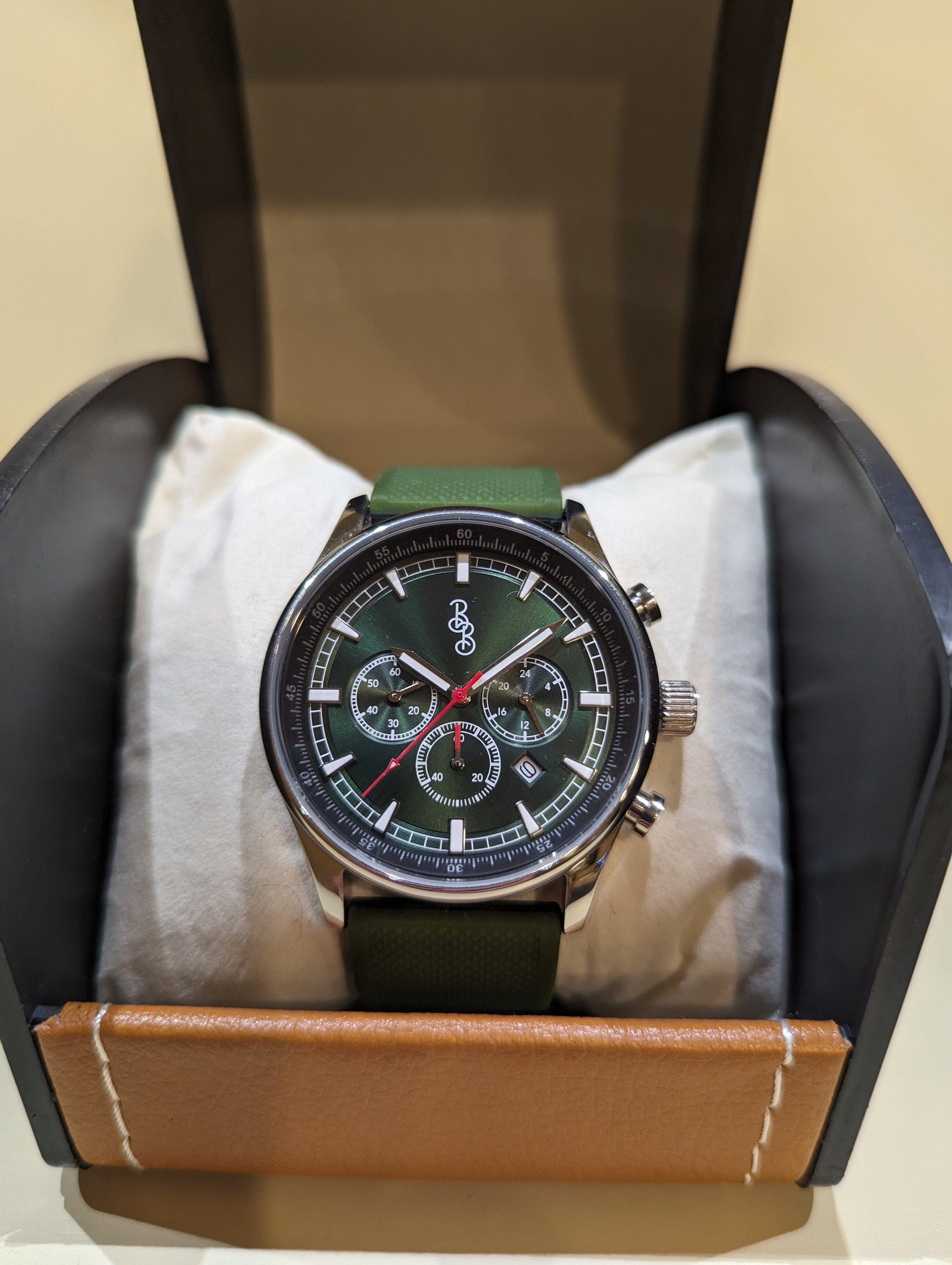 Green Sport Chronograph - The Dock Drop