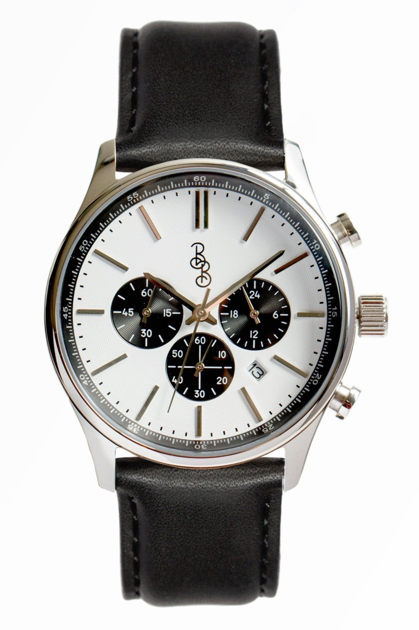 White and Black Chronograph - The Dock Drop