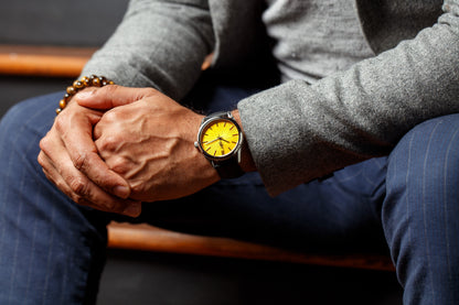 Yellow Sunburst Watch - The Dock Drop