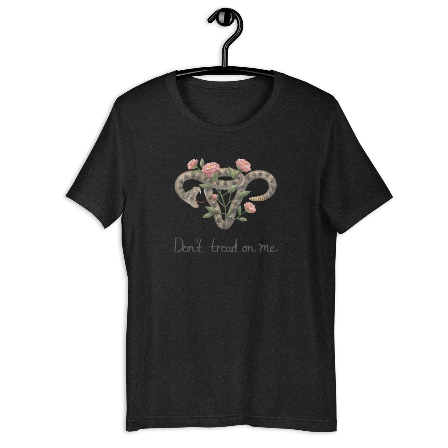 Don’t Tread on Me Uterus with Flowers Unisex T-Shirt - The Dock Drop