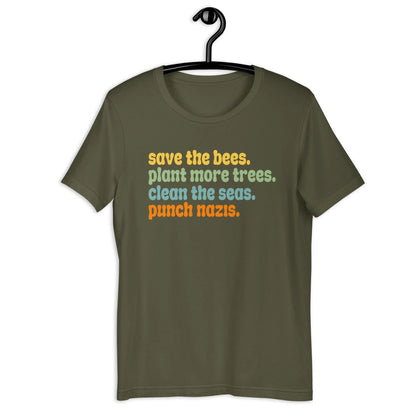 Bees, Trees & Seas Rhyme Unisex T-Shirt