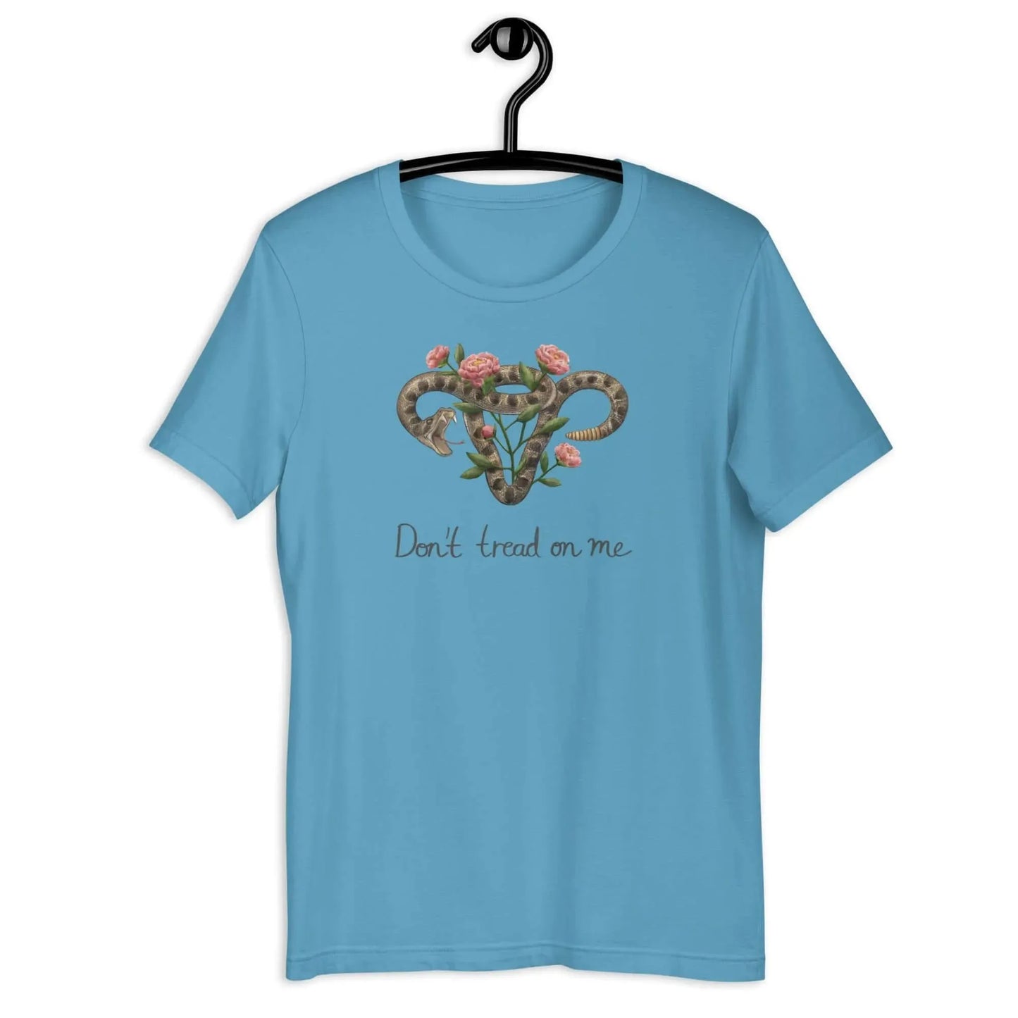 Don’t Tread on Me Uterus with Flowers Unisex T-Shirt - The Dock Drop