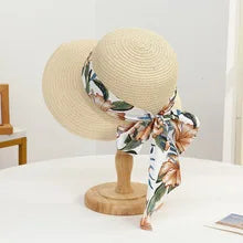 Wide brim straw sun hat style 3